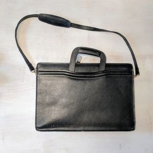 VTG 80s LEATHER Briefcase